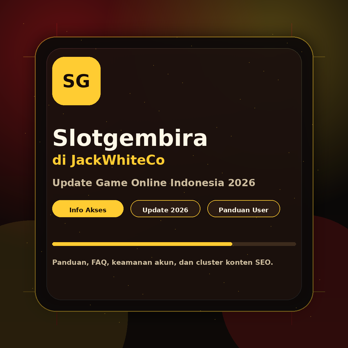 Banner Slotgembira di JackWhiteCo update game online Indonesia